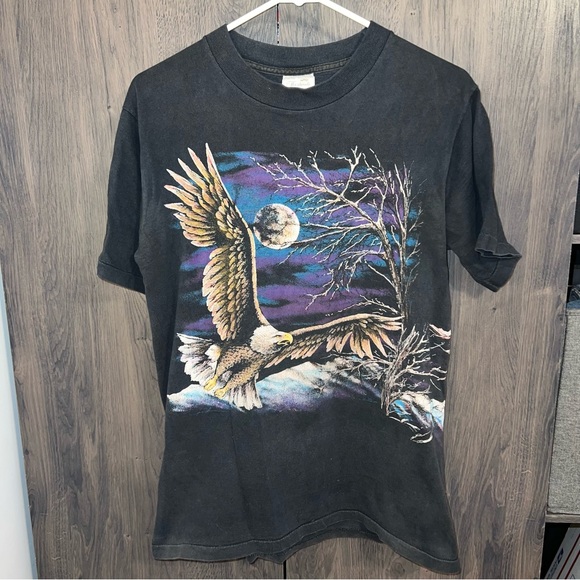 Vintage 90’s Hazelwoods Eagle Nature Tee - Picture 1 of 7